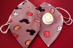 Micky Mouse Printed Cotton Mask Combo CM002