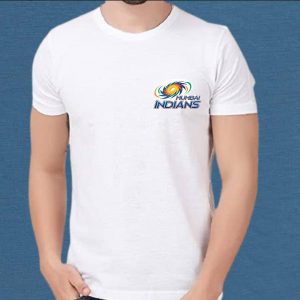 Mumbai Indians (MI) Logo Printed Cotton T-Shirt