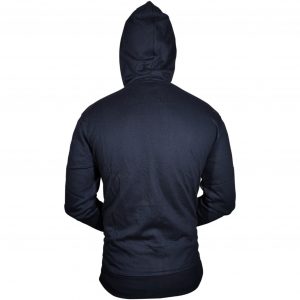 Plain Black Solid Hooded Sweatshirt